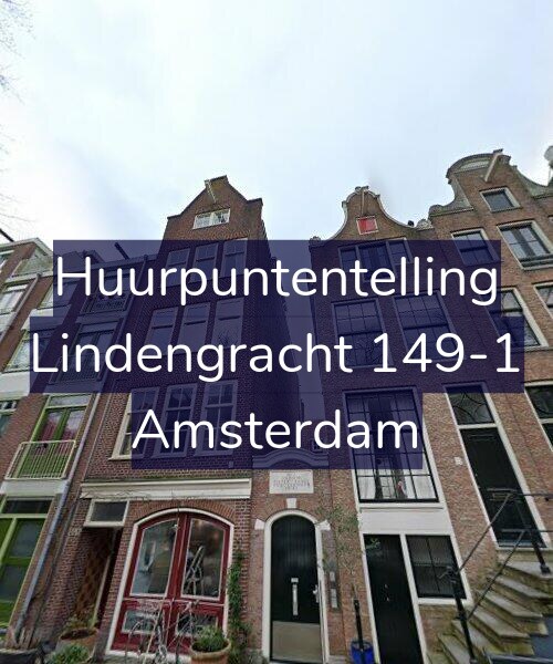 Foto gevel Huurpuntentelling voor Lindengracht 149-1, Amsterdam