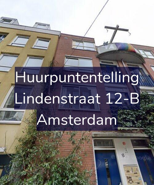 Foto gevel Huurpuntentelling voor Lindenstraat 12-B, Amsterdam