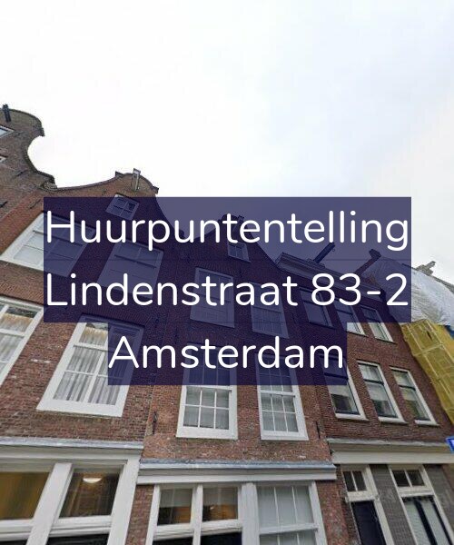 Foto gevel Huurpuntentelling voor Lindenstraat 83-2, Amsterdam