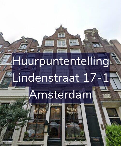 Foto gevel Huurpuntentelling voor Lindenstraat 17-1, Amsterdam