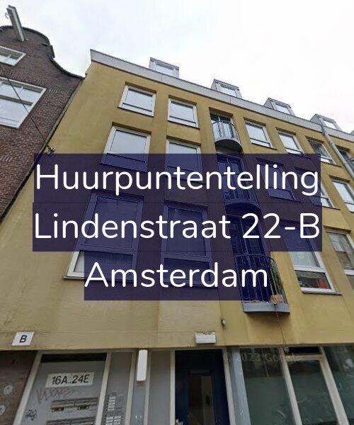 Foto gevel Huurpuntentelling voor Lindenstraat 22-B, Amsterdam