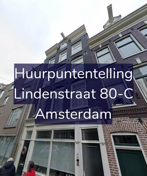 Foto gevel Huurpuntentelling voor Lindenstraat 80-C, Amsterdam