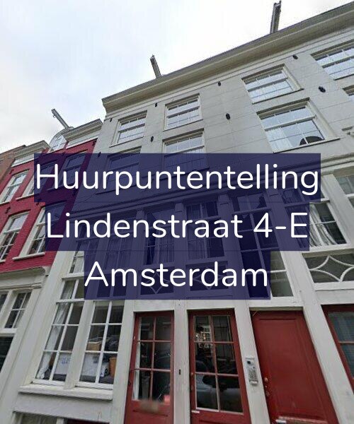 Foto gevel Huurpuntentelling voor Lindenstraat 4-E, Amsterdam