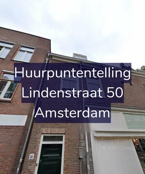 Foto gevel Huurpuntentelling voor Lindenstraat 50, Amsterdam