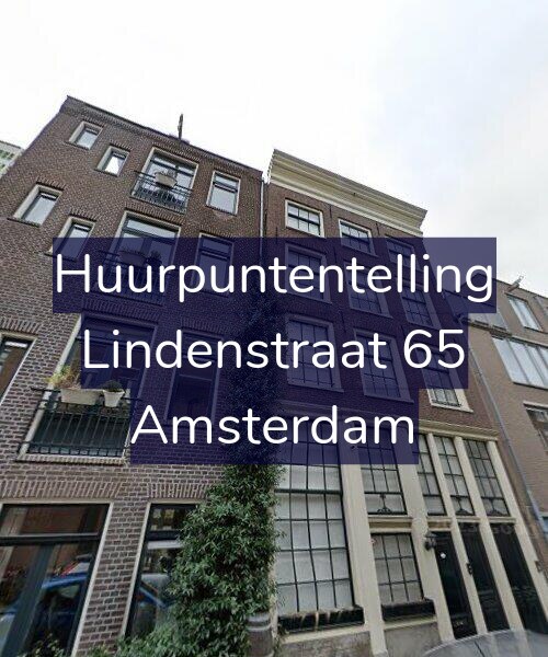Foto gevel Huurpuntentelling voor Lindenstraat 65, Amsterdam