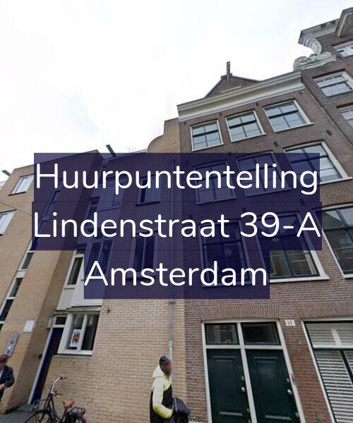 Foto gevel Huurpuntentelling voor Lindenstraat 39-A, Amsterdam