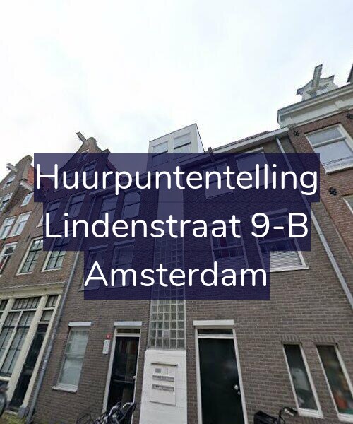 Foto gevel Huurpuntentelling voor Lindenstraat 9-B, Amsterdam