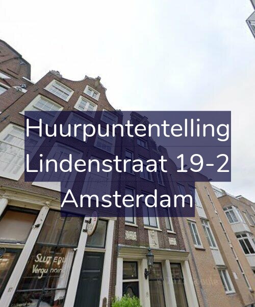Foto gevel Huurpuntentelling voor Lindenstraat 19-2, Amsterdam