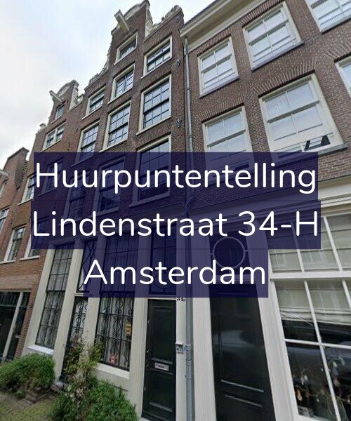 Foto gevel Huurpuntentelling voor Lindenstraat 34-H, Amsterdam