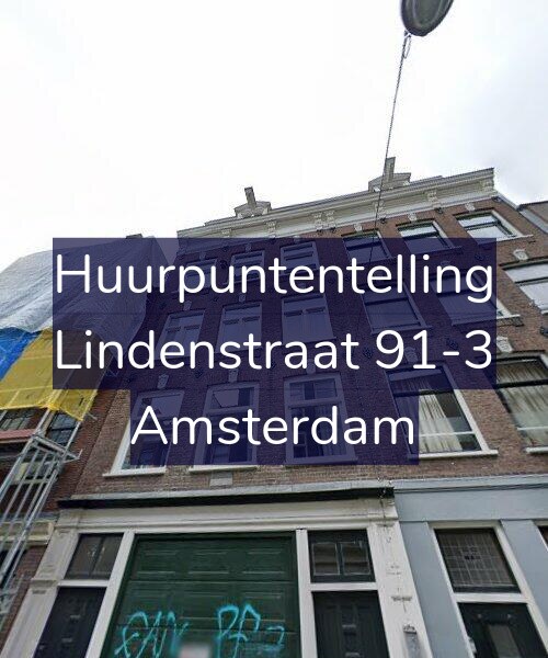 Foto gevel Huurpuntentelling voor Lindenstraat 91-3, Amsterdam