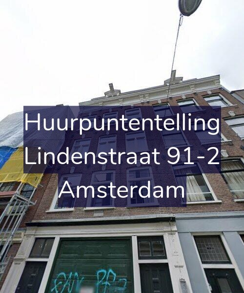Foto gevel Huurpuntentelling voor Lindenstraat 91-2, Amsterdam