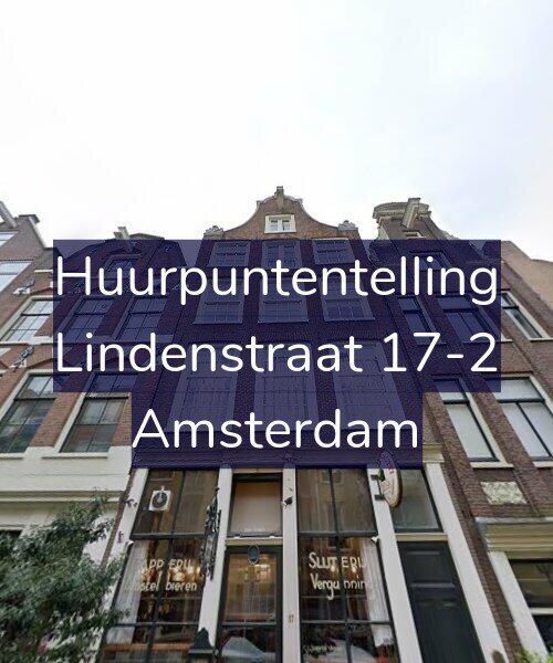 Foto gevel Huurpuntentelling voor Lindenstraat 17-2, Amsterdam