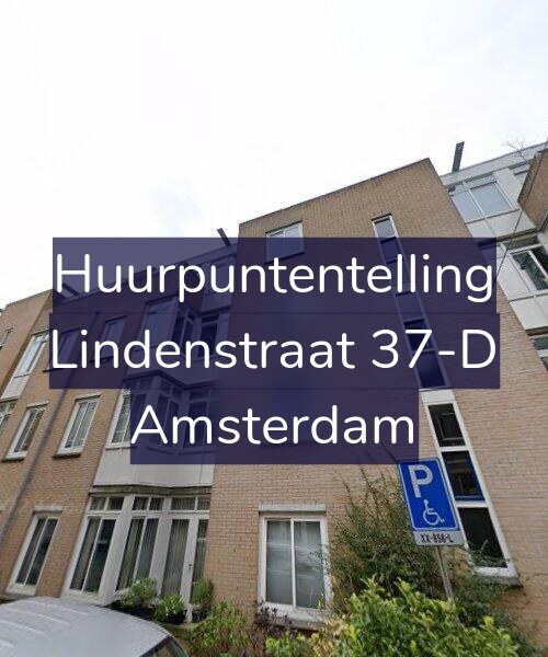 Foto gevel Huurpuntentelling voor Lindenstraat 37-D, Amsterdam