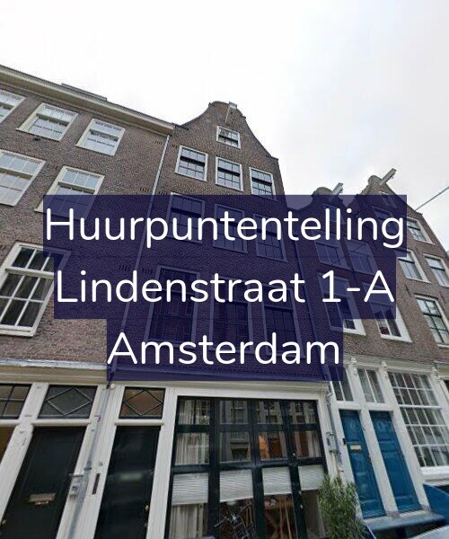Foto gevel Huurpuntentelling voor Lindenstraat 1-A, Amsterdam