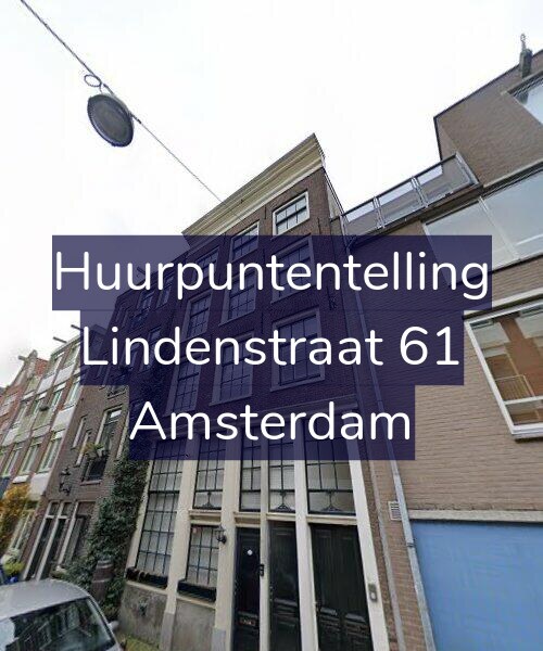 Foto gevel Huurpuntentelling voor Lindenstraat 61, Amsterdam