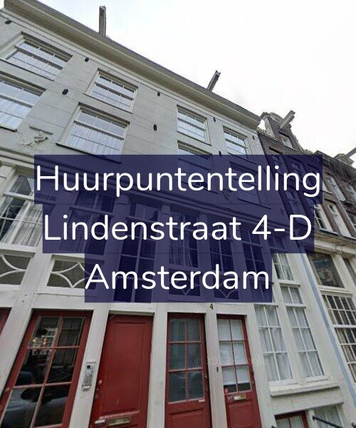 Foto gevel Huurpuntentelling voor Lindenstraat 4-D, Amsterdam