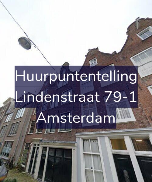 Foto gevel Huurpuntentelling voor Lindenstraat 79-1, Amsterdam