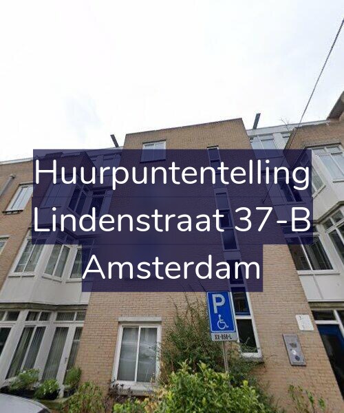 Foto gevel Huurpuntentelling voor Lindenstraat 37-B, Amsterdam