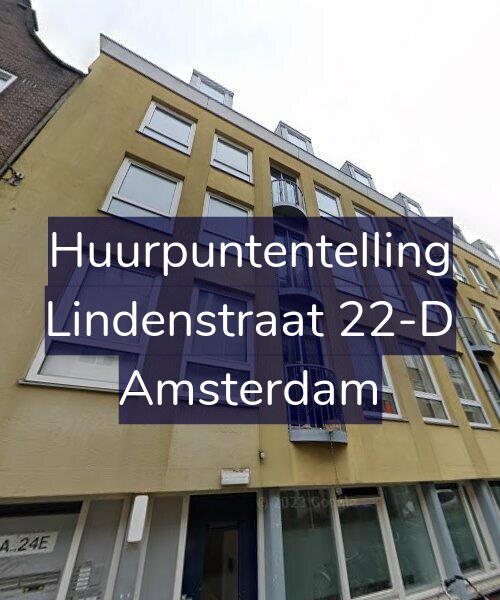 Foto gevel Huurpuntentelling voor Lindenstraat 22-D, Amsterdam