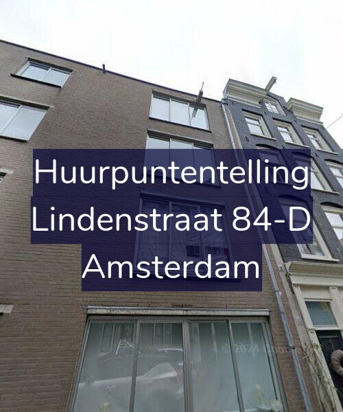 Foto gevel Huurpuntentelling voor Lindenstraat 84-D, Amsterdam