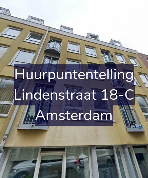 Foto gevel Huurpuntentelling voor Lindenstraat 18-C, Amsterdam