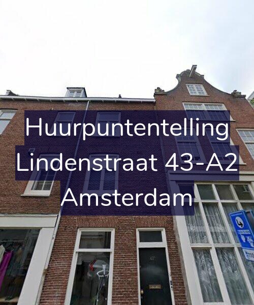 Foto gevel Huurpuntentelling voor Lindenstraat 43-A2, Amsterdam