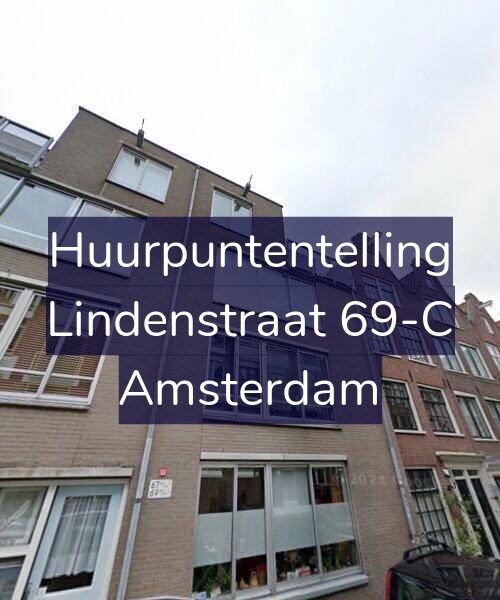 Foto gevel Huurpuntentelling voor Lindenstraat 69-C, Amsterdam
