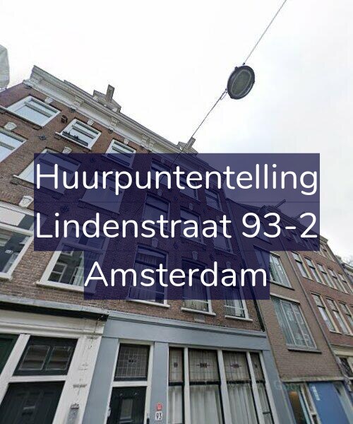 Foto gevel Huurpuntentelling voor Lindenstraat 93-2, Amsterdam