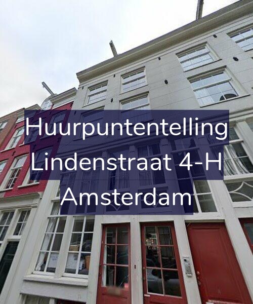 Foto gevel Huurpuntentelling voor Lindenstraat 4-H, Amsterdam