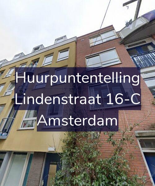 Foto gevel Huurpuntentelling voor Lindenstraat 16-C, Amsterdam
