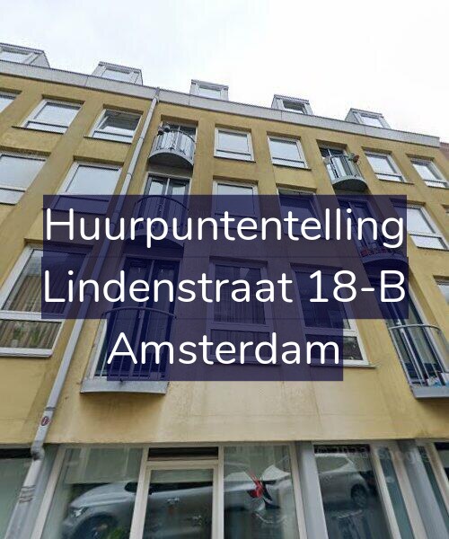 Foto gevel Huurpuntentelling voor Lindenstraat 18-B, Amsterdam