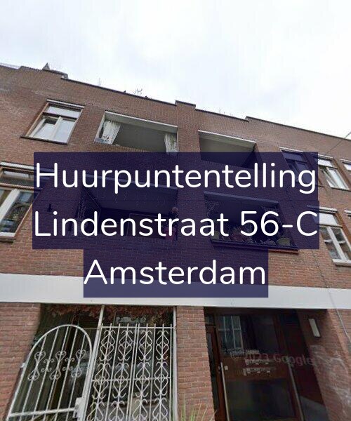 Foto gevel Huurpuntentelling voor Lindenstraat 56-C, Amsterdam