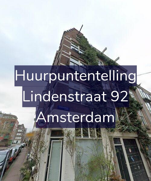Foto gevel Huurpuntentelling voor Lindenstraat 92, Amsterdam