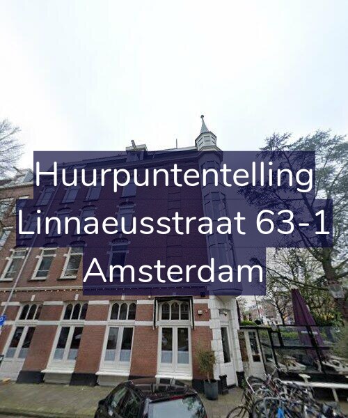 Foto gevel Huurpuntentelling voor Linnaeusstraat 63-1, Amsterdam