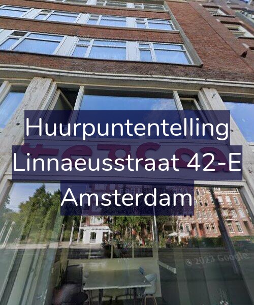 Foto gevel Huurpuntentelling voor Linnaeusstraat 42-E, Amsterdam
