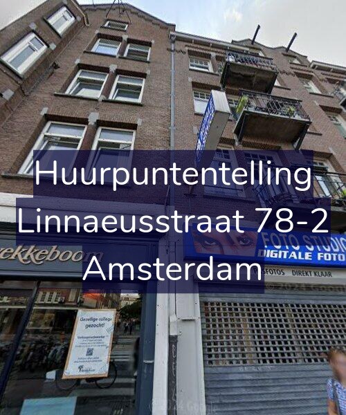 Foto gevel Huurpuntentelling voor Linnaeusstraat 78-2, Amsterdam