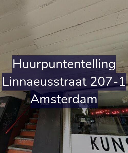 Foto gevel Huurpuntentelling voor Linnaeusstraat 207-1, Amsterdam