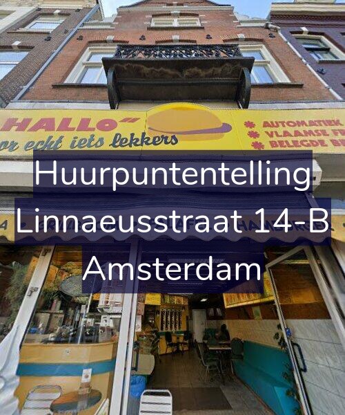 Foto gevel Huurpuntentelling voor Linnaeusstraat 14-B, Amsterdam