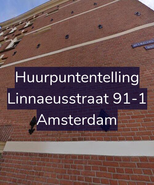Foto gevel Huurpuntentelling voor Linnaeusstraat 91-1, Amsterdam