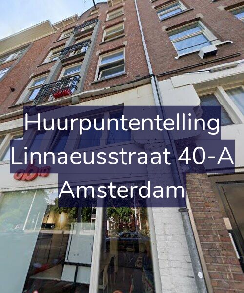Foto gevel Huurpuntentelling voor Linnaeusstraat 40-A, Amsterdam