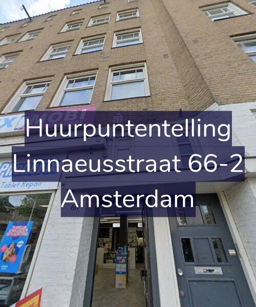 Foto gevel Huurpuntentelling voor Linnaeusstraat 66-2, Amsterdam