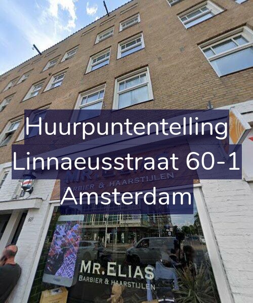 Foto gevel Huurpuntentelling voor Linnaeusstraat 60-1, Amsterdam