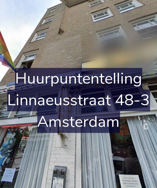 Foto gevel Huurpuntentelling voor Linnaeusstraat 48-3, Amsterdam