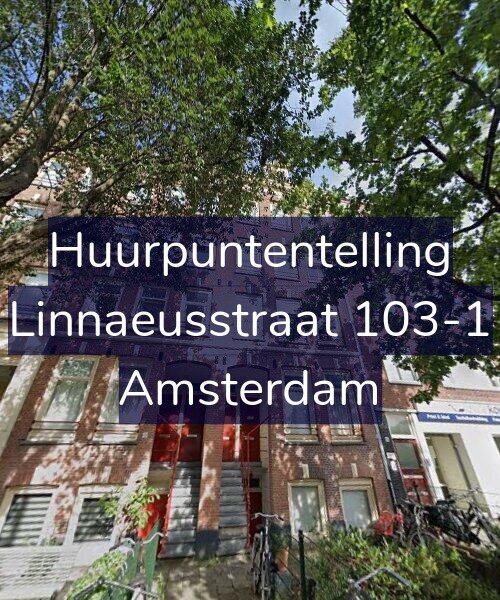 Foto gevel Huurpuntentelling voor Linnaeusstraat 103-1, Amsterdam
