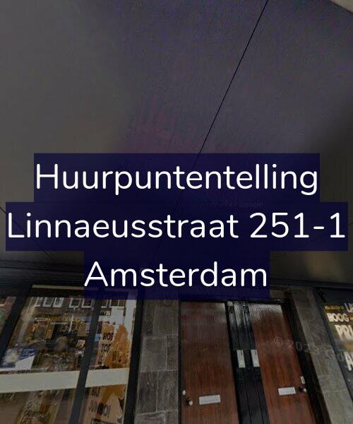 Foto gevel Huurpuntentelling voor Linnaeusstraat 251-1, Amsterdam