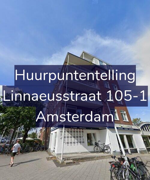 Foto gevel Huurpuntentelling voor Linnaeusstraat 105-1, Amsterdam