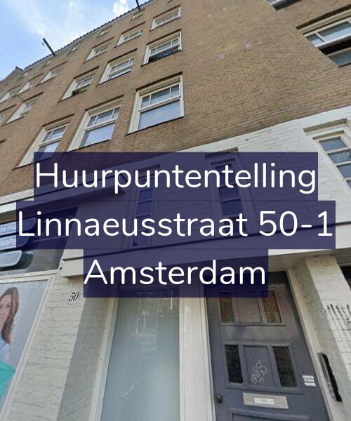 Foto gevel Huurpuntentelling voor Linnaeusstraat 50-1, Amsterdam