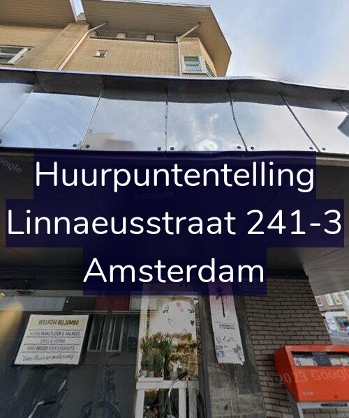 Foto gevel Huurpuntentelling voor Linnaeusstraat 241-3, Amsterdam