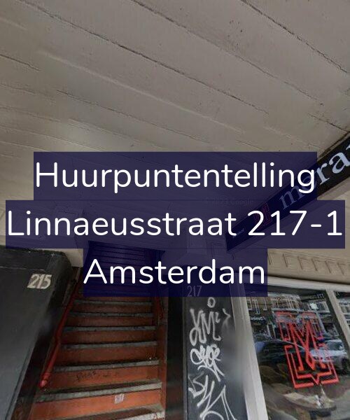 Foto gevel Huurpuntentelling voor Linnaeusstraat 217-1, Amsterdam