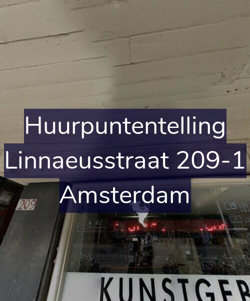 Foto gevel Huurpuntentelling voor Linnaeusstraat 209-1, Amsterdam